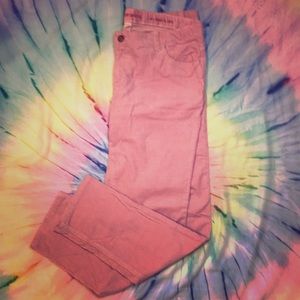 Suede Pink Jeans